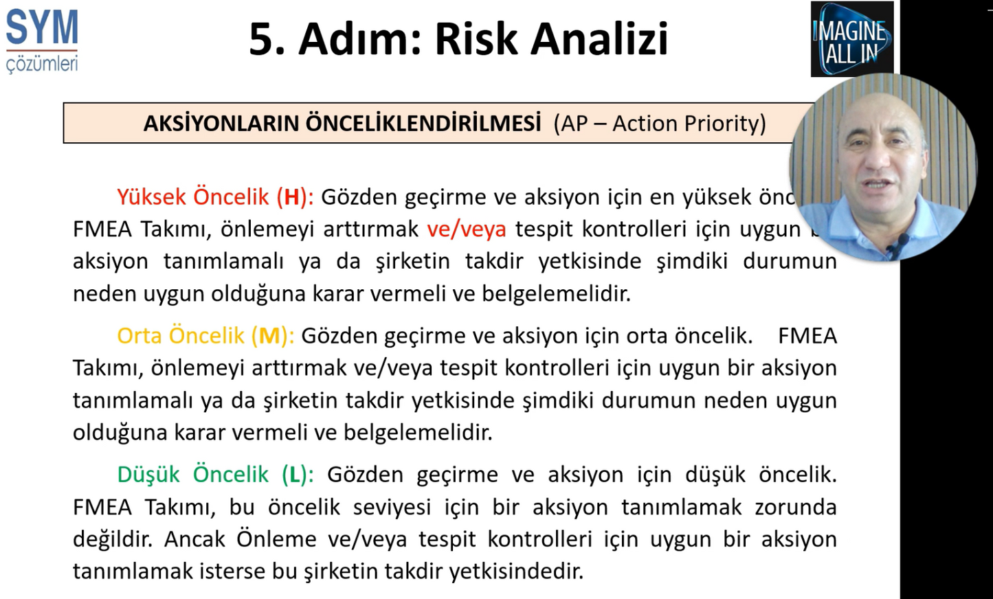 Eğitim: FMEA EĞİTİMİ: RİSKLERİ GÖR, HATALARI BİTİR, MALİYETLERİNİ DÜŞÜR, BAŞARIYI YÖNET!